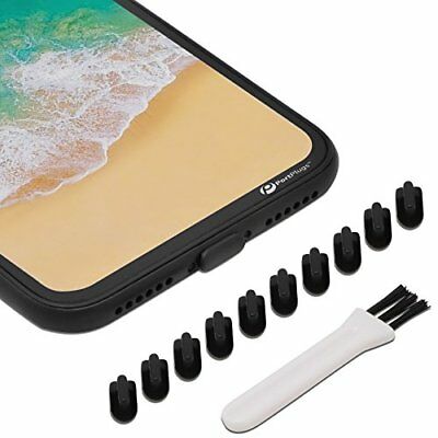 iPhone Android Charging Port Cover Lightning Plug 10 Pack Anti Dust Silicone Cap