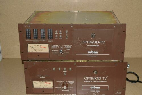 ORBAN OPTIMOD TV 8185A TV STEREO GENERATOR & 8182A SAP GENERATOR