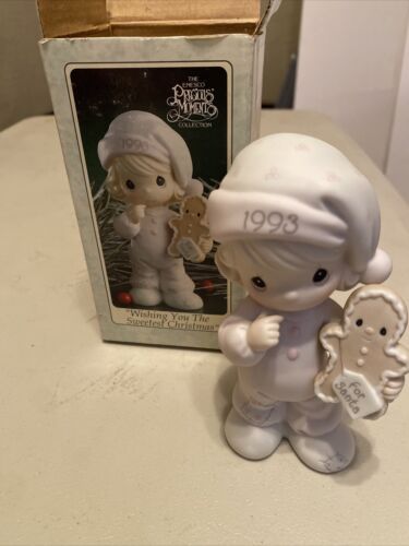 Precious Moments-Wishing You The Sweetest Christmas-Limited Edition 1993 NIB
