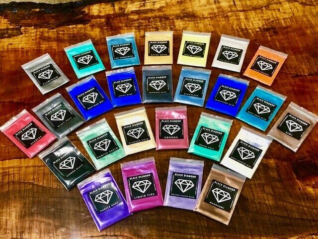 BLACK DIAMOND Mica Powdered Pigment  -- Variety Pack 26-1 (26 Colors)