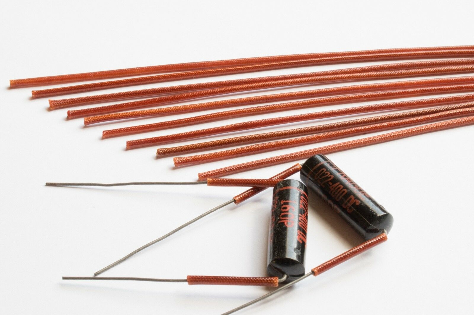 Vintage Spec Varnished Glass Fiber Insulation Sleeve Spaghetti Tubing Capacitor